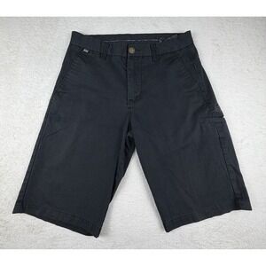 FOX RACING Chino Shorts 30 Men's Black Bottoms Boardshorts 12" Inseam